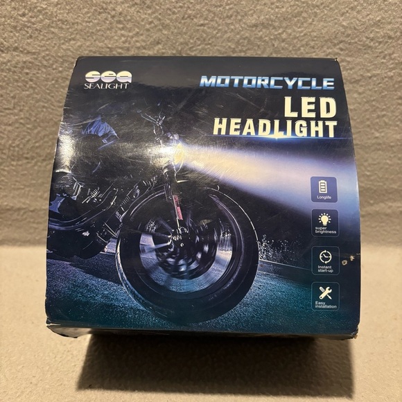 Sealight LED Motorcycle Headlight 5.75” inch nwot - Picture 1 of 7